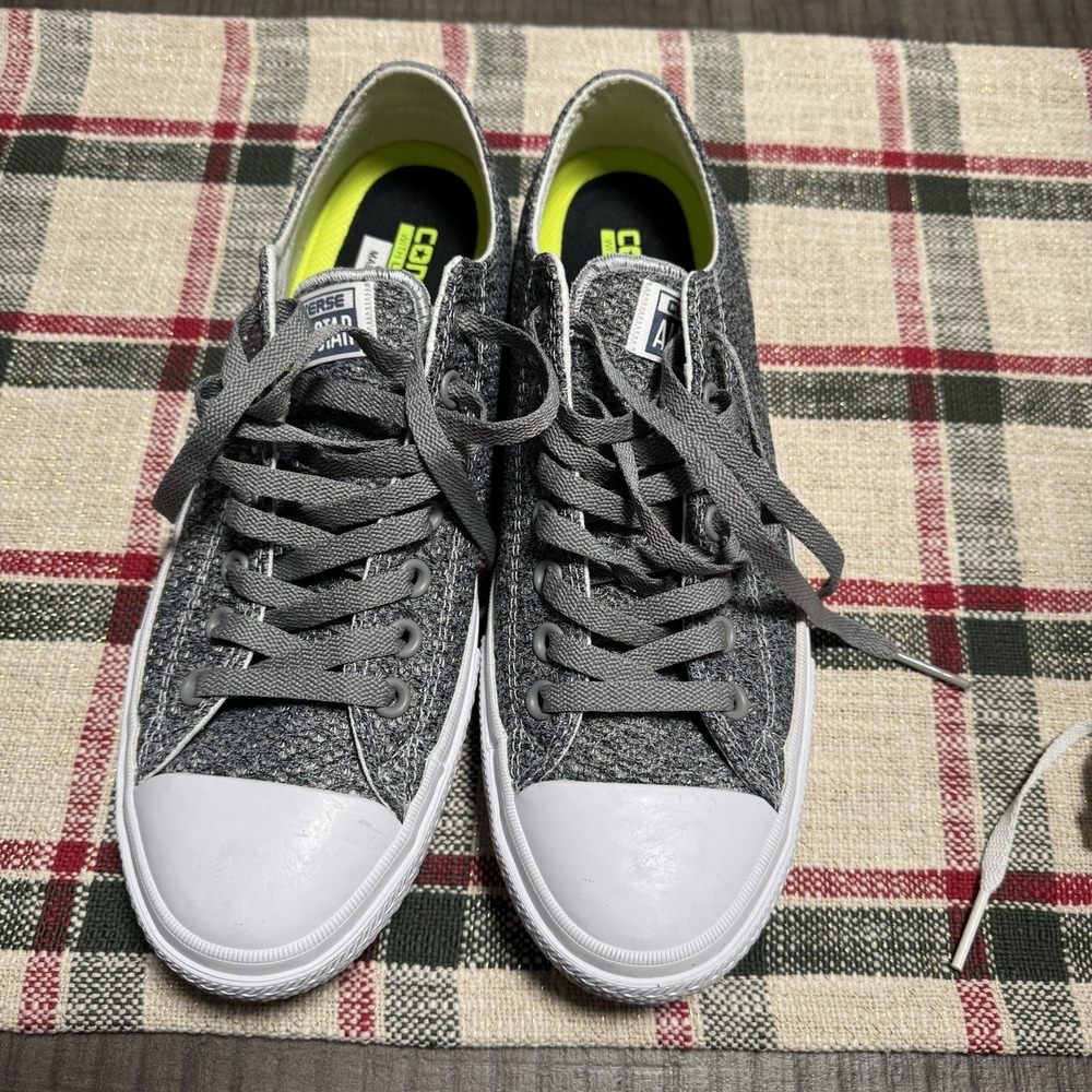 Converse All Star Chuck Taylor Gray Mesh Sneakers Shoes Women's 11 Men's 9 - Picture 2 of 6
